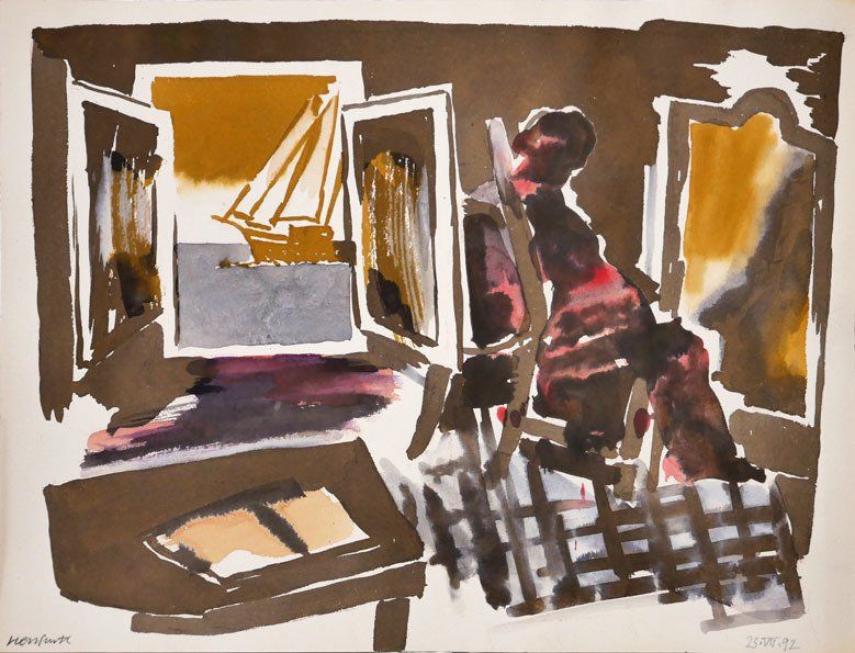 Karl-Heinz Herrfurth, Prof. HdK/ UdK, Aquarelle auf Papier, Berlin, 1992-2004