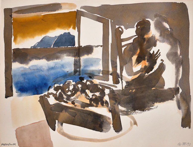 Karl-Heinz Herrfurth, Prof. HdK/ UdK, Aquarelle auf Papier, Berlin, 1992-2004