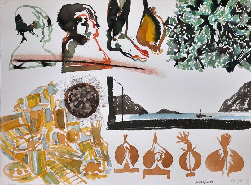 Karl-Heinz Herrfurth, Prof. HdK/ UdK, Aquarelle auf Papier, Berlin, 1992-2004