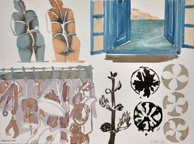 Karl-Heinz Herrfurth, Prof. HdK/ UdK, Aquarelle auf Papier, Berlin, 1992-2004