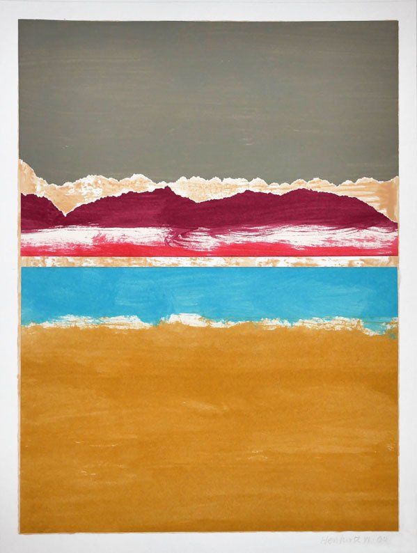 Karl-Heinz Herrfurth, Collagen, Pflanzen, Körper, Horizonte, 2003-2004, Mischtechnik, Collagen Papier, 38 x 29 cm