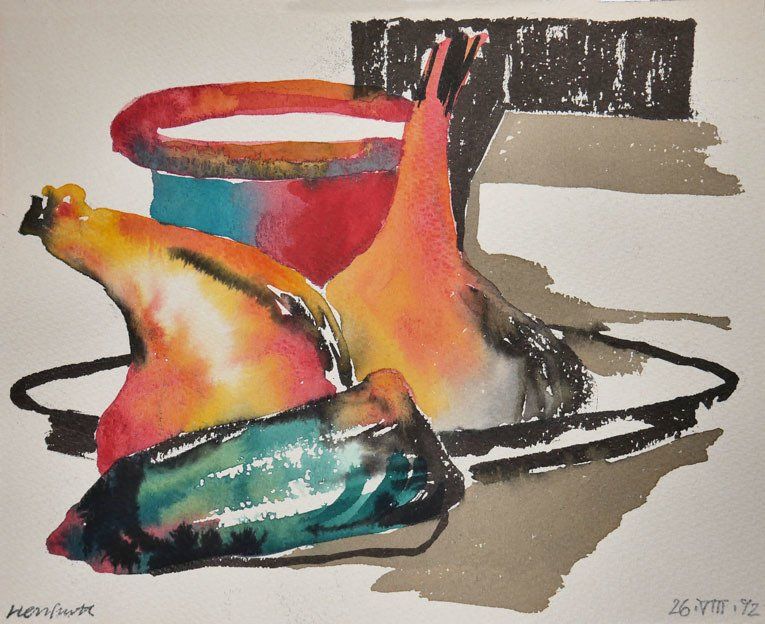 Karl-Heinz Herrfurth, Prof. HdK/ UdK, Aquarelle auf Papier, Berlin, 1992-2004