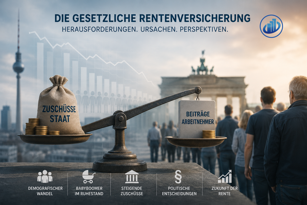 Gesetzliche Rentenversicherung unter Druck durch demografischen Wandel und sinkendes Rentenniveau