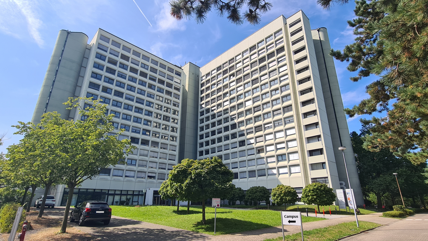 Der Campus. Bürogebäude mit 14 Etagen in Heusenstamm