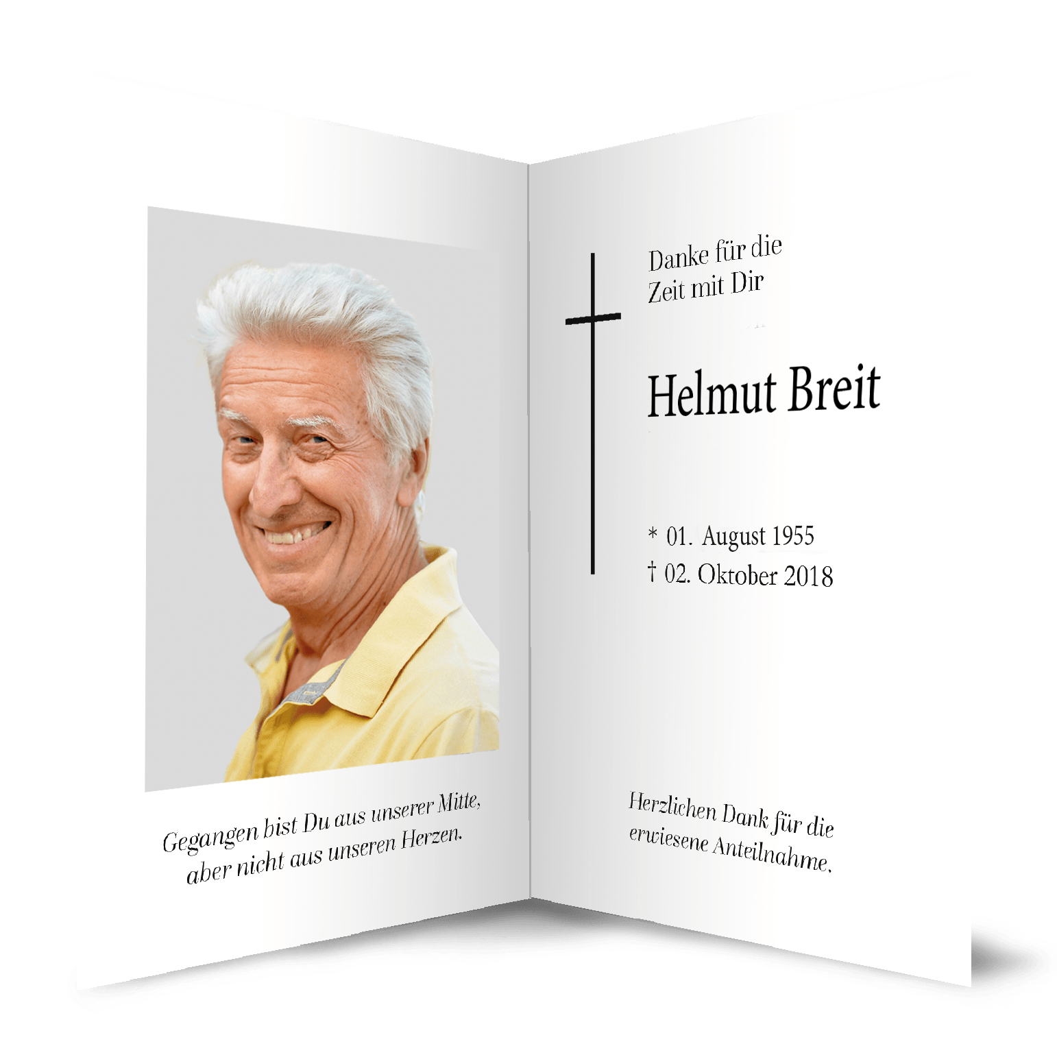 Trauerkarte Muster Trauerkarte