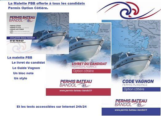 Permis Côtier Kit OFFERT Permier Côtier Bandol