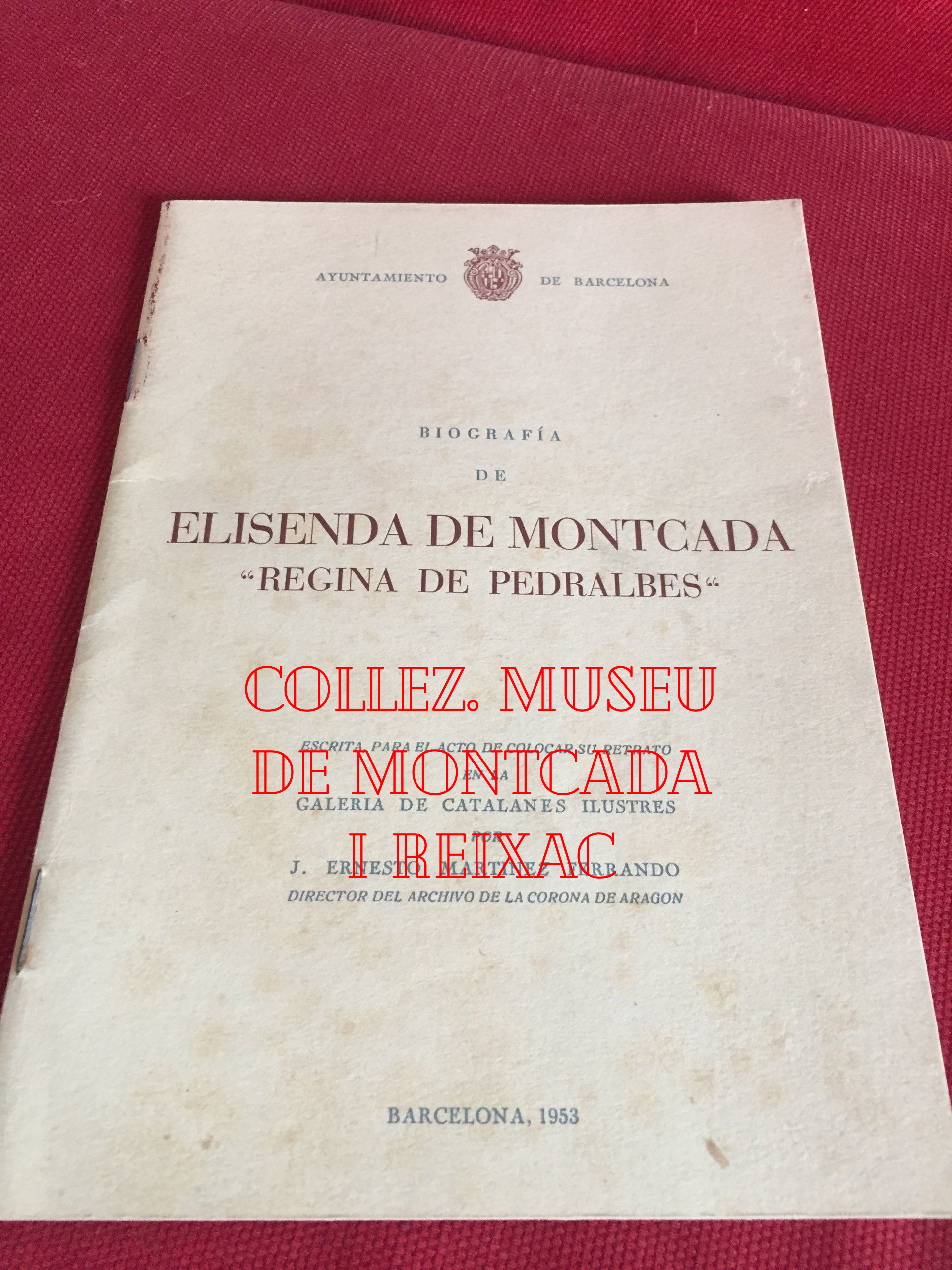 fondo Moncada Zarbo di Monforte al Museo Municipale de Montcada i Reixac ( Barcellona, Spagna)