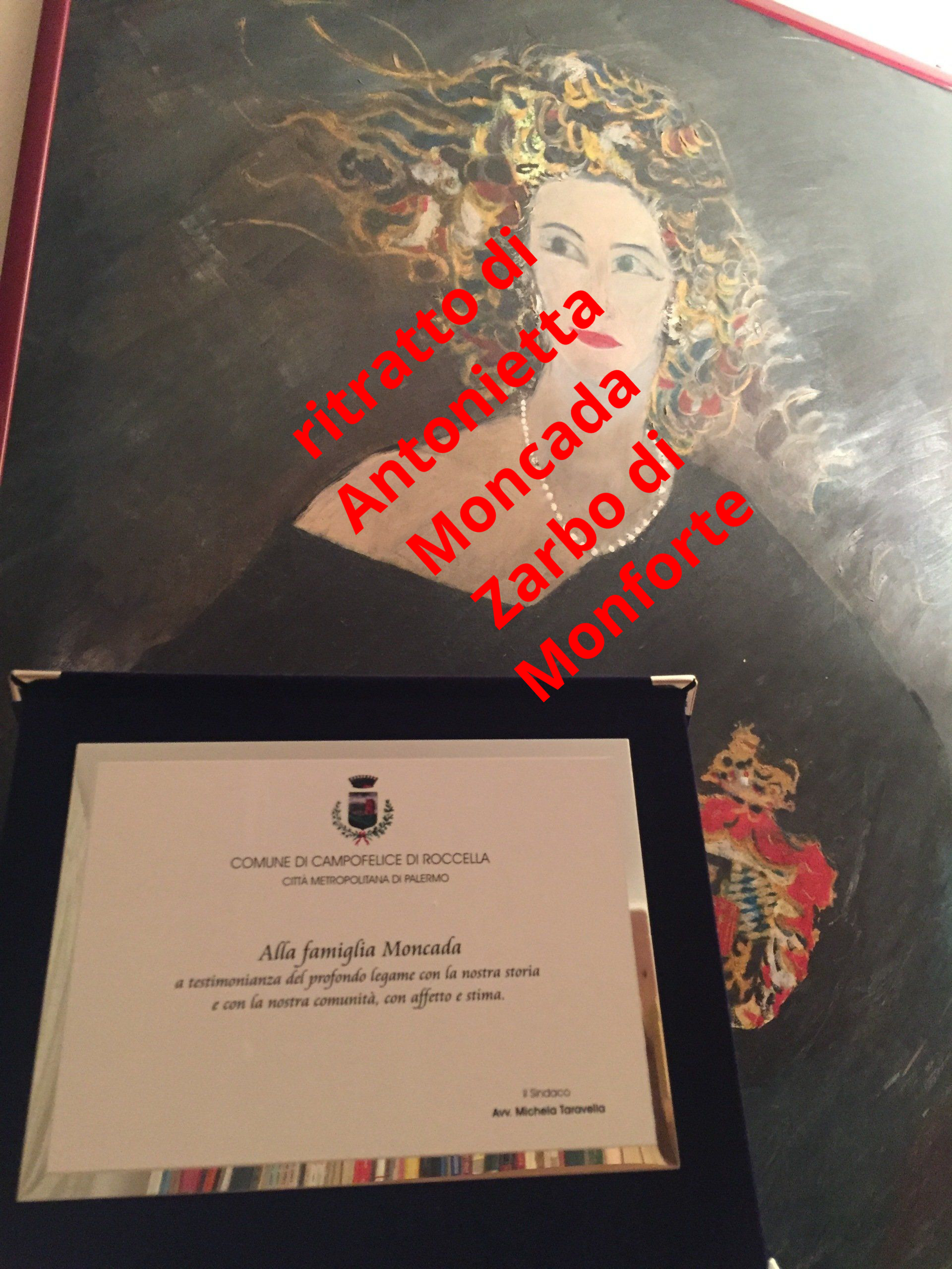 ritratto ad olio principessa Moncada
