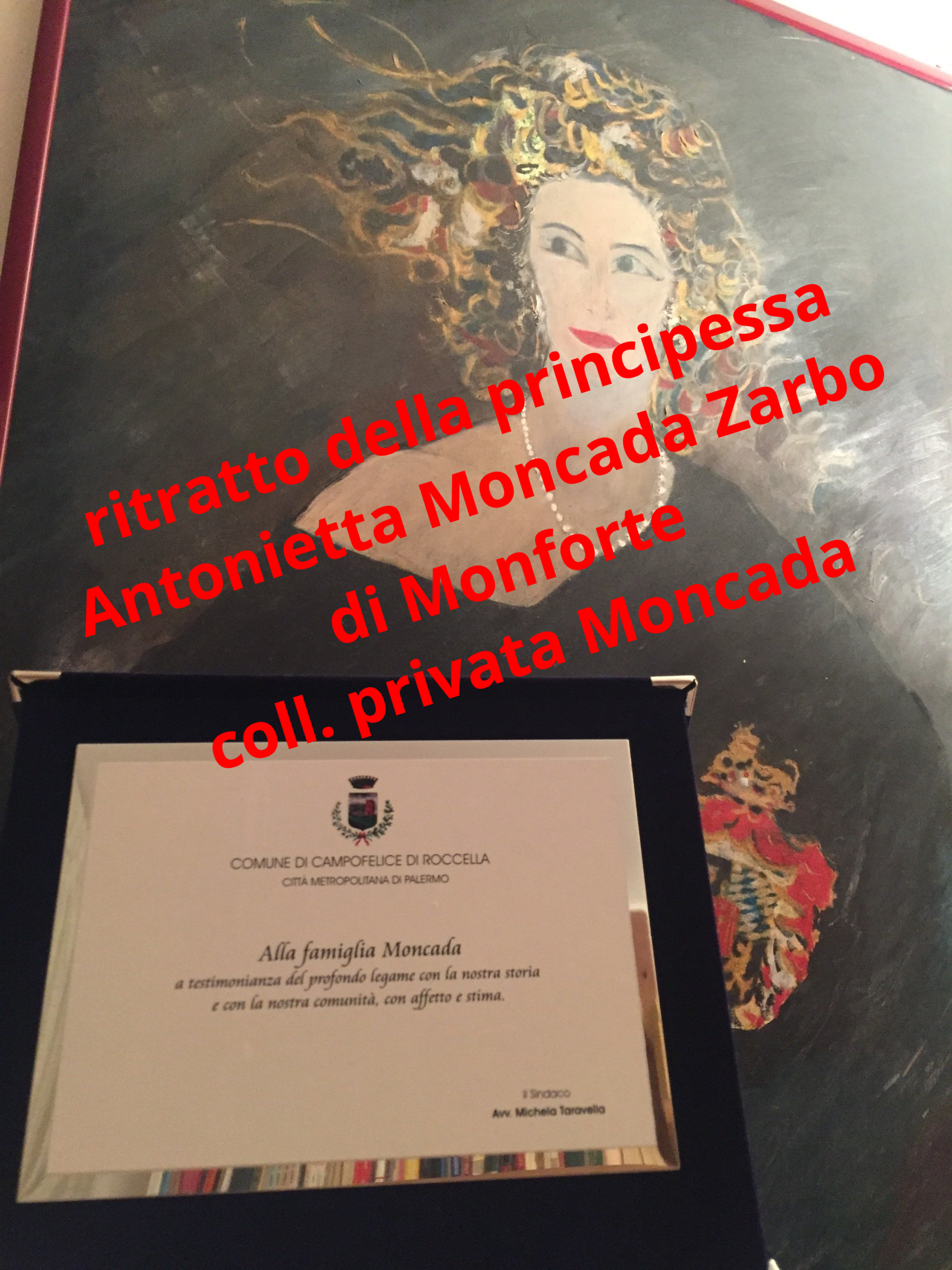 ritratto della principessa Antonietta Moncada Zarbo