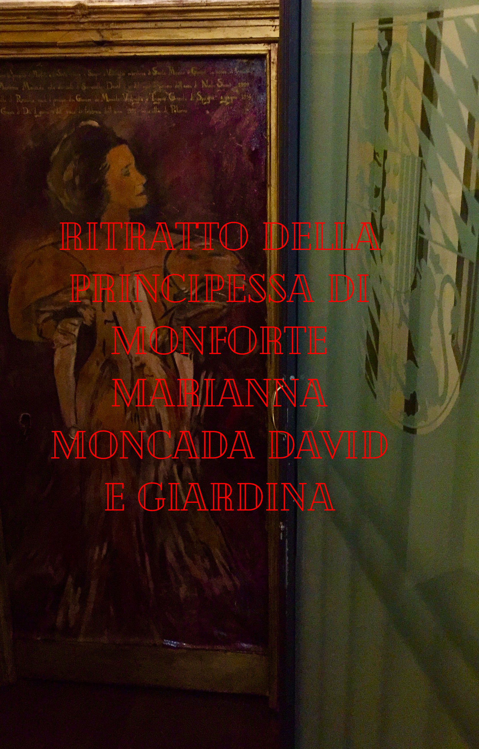 ritratto ad olio principessa di Monforte Moncada