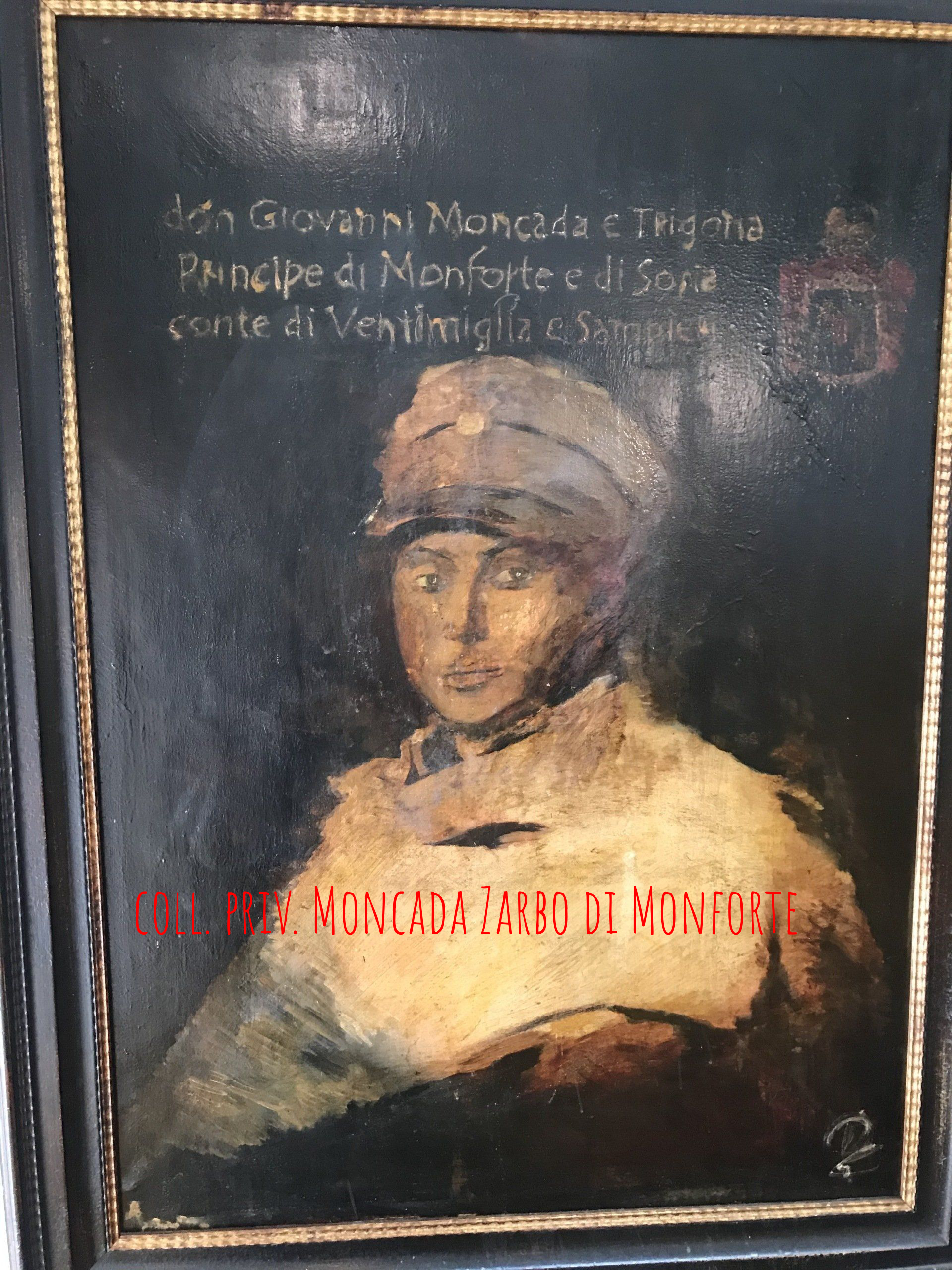 il principe di Monforte e di Sorìa don Giovanni Eugenio Moncada e Trigona conte di Sampieri e grande di Spagna.
