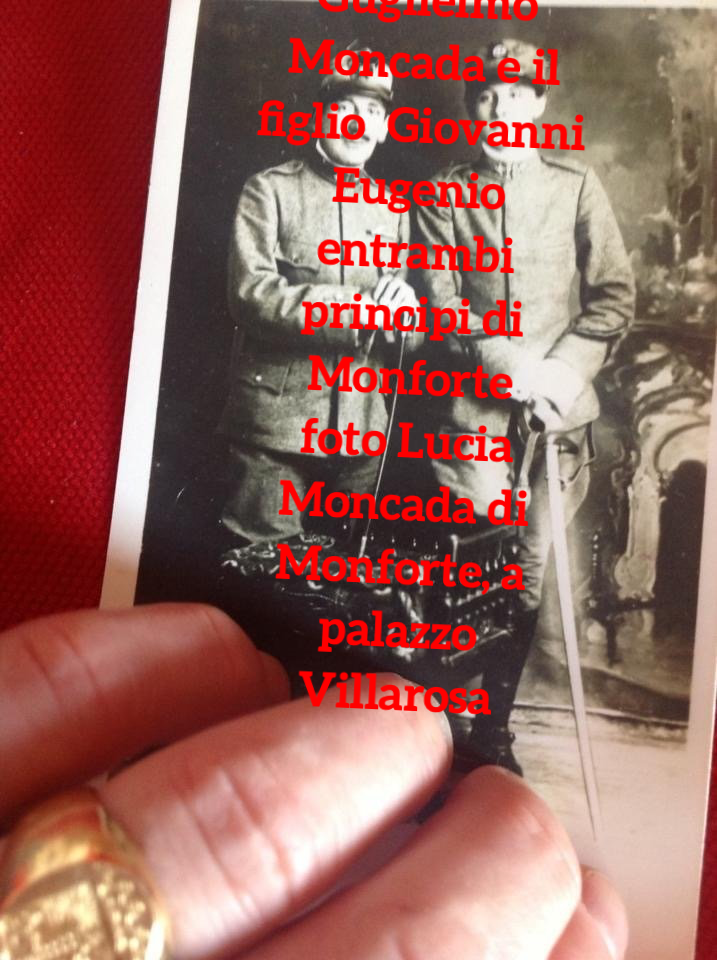 il principe di Monforte con il figlio Giovanni