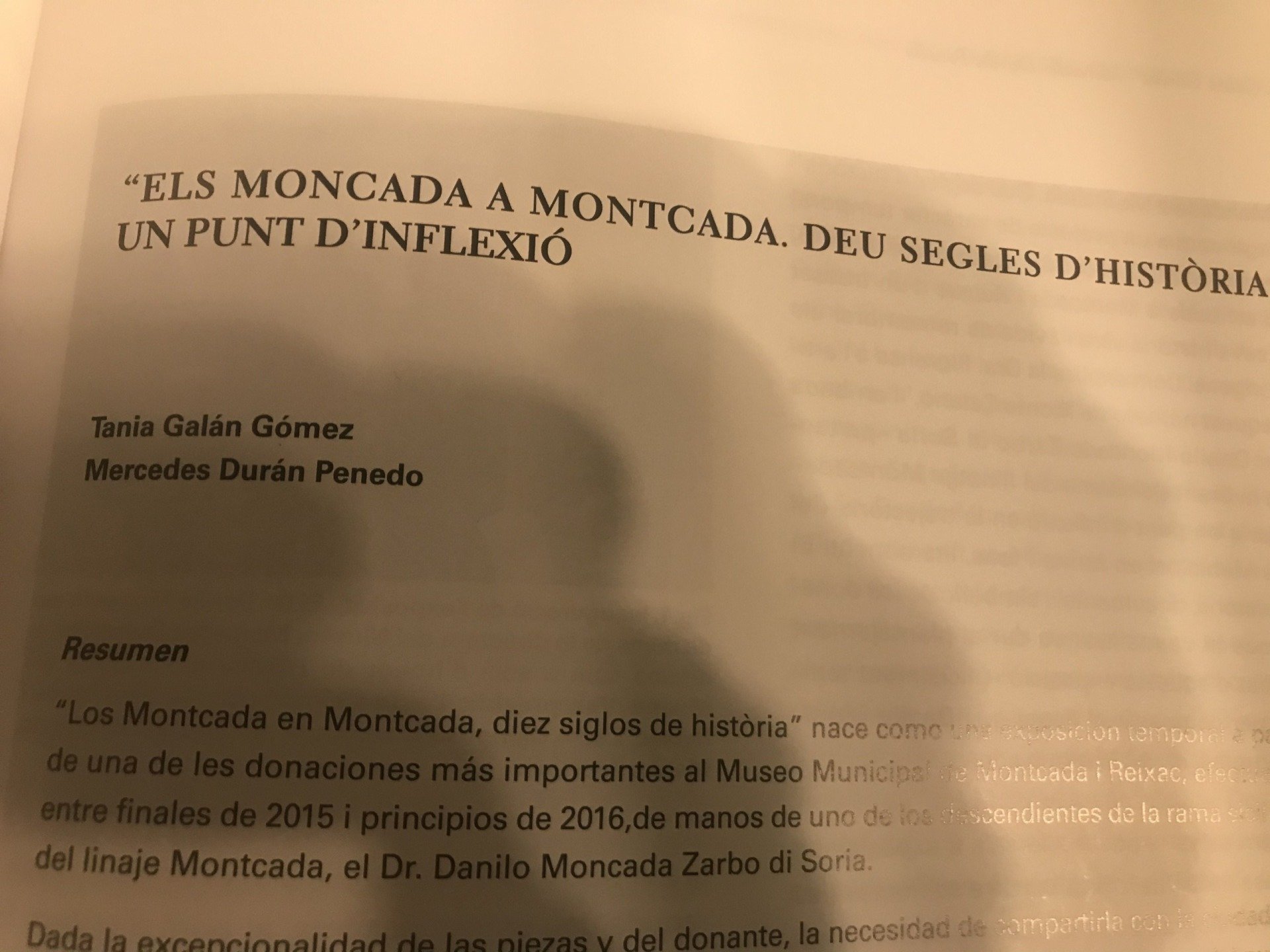pubblicazioni del museo de Montcada