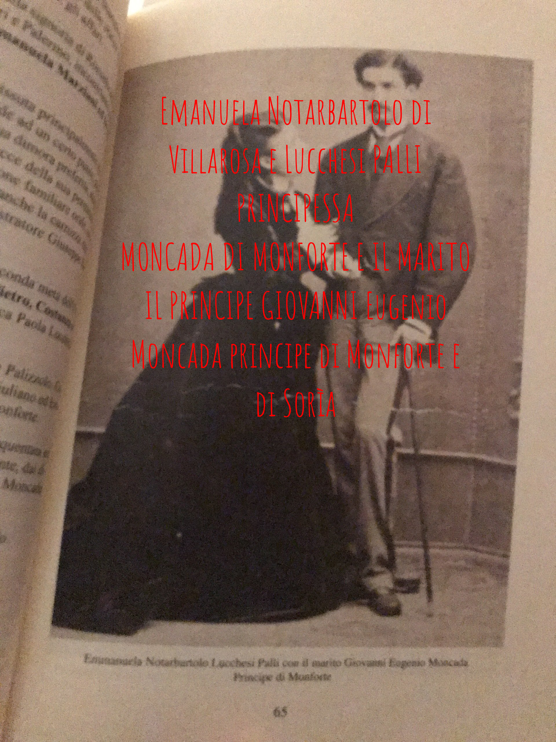 Emanuela Moncada nata Notarbartolo di Villarosa e il marito principe di Monforte e di Sorìa Giovanni Moncada e Vizzini