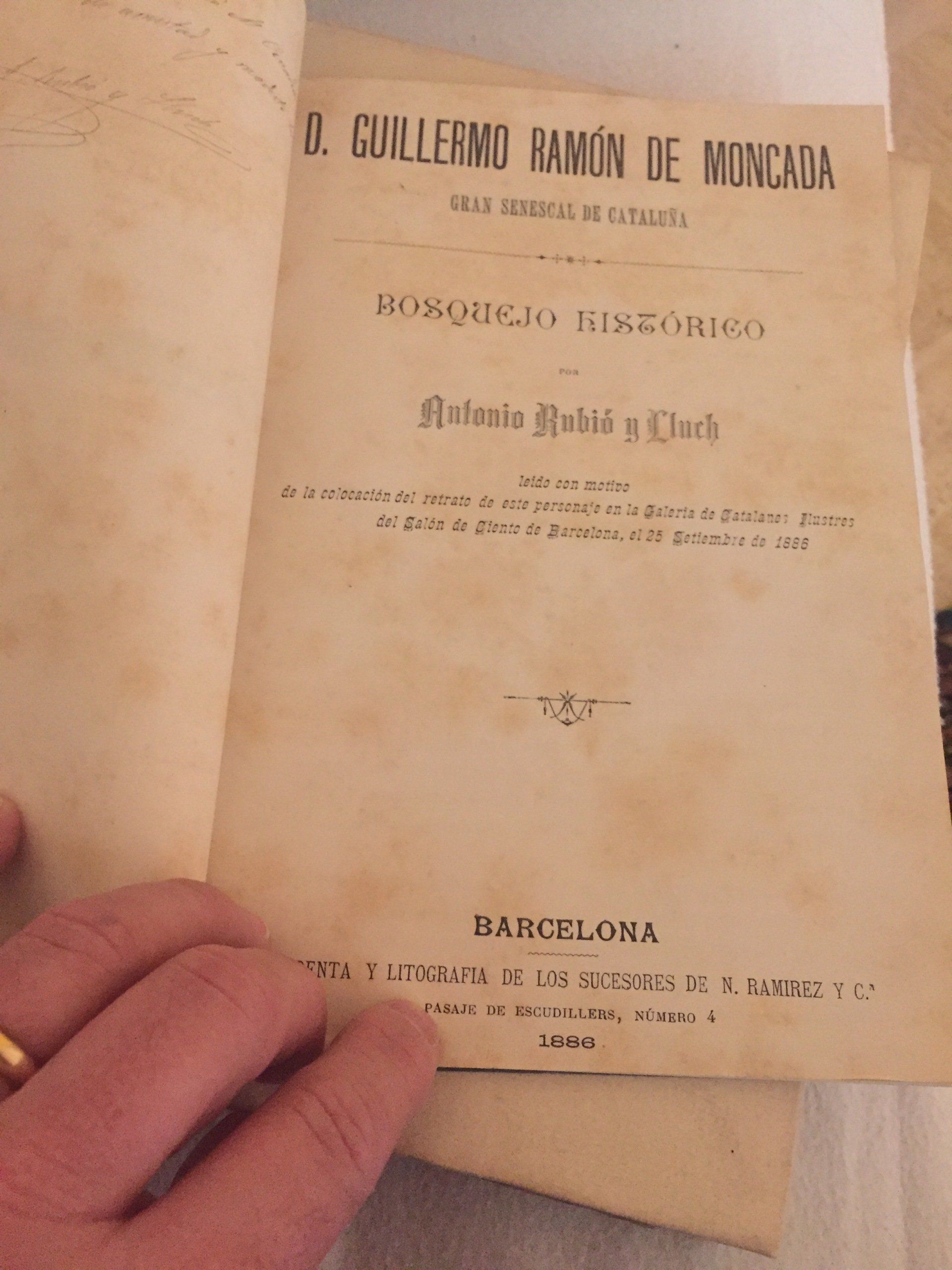 pubblicazioni sulla famiglia Moncada