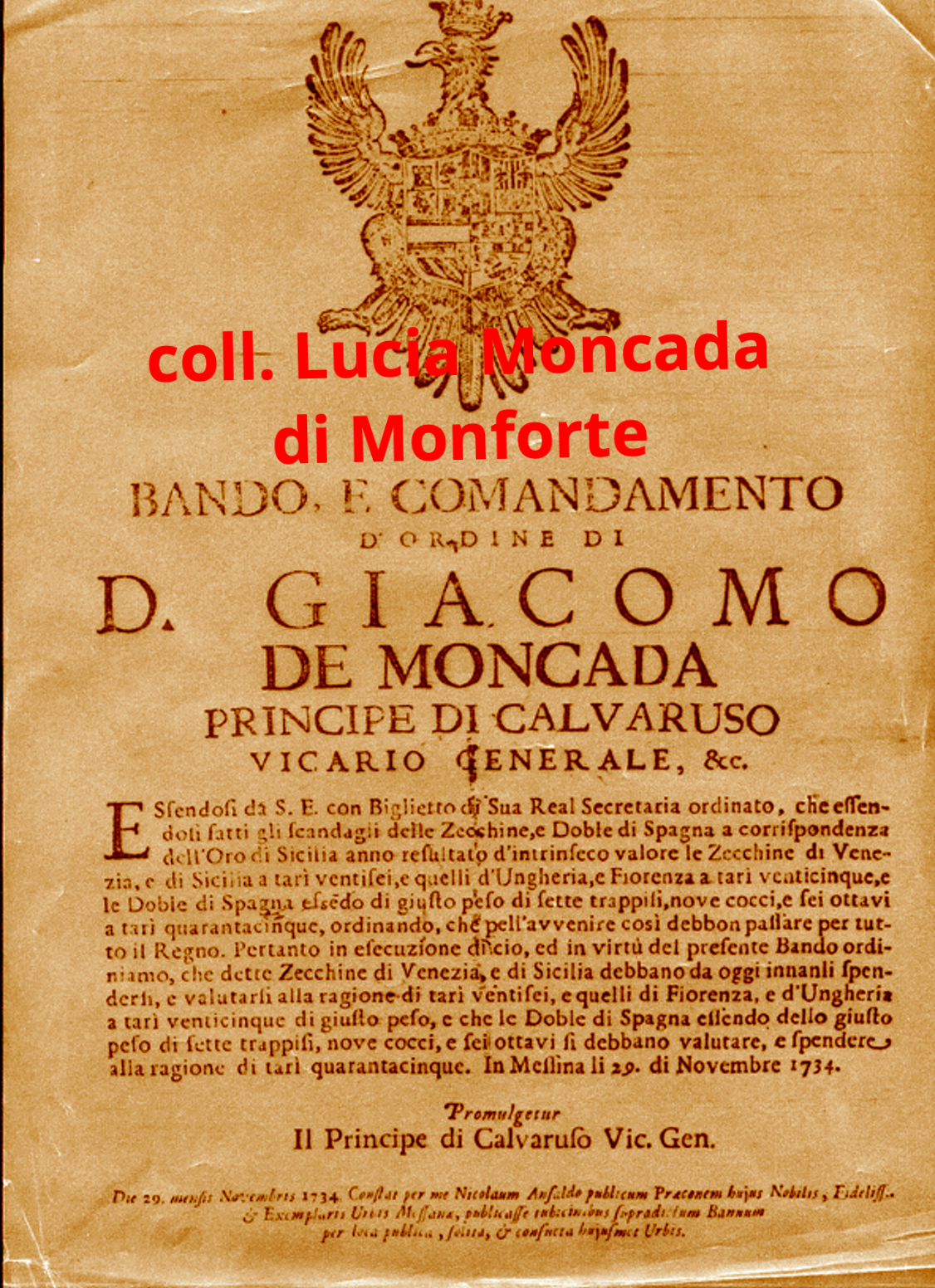 Giacomo Moncada editto