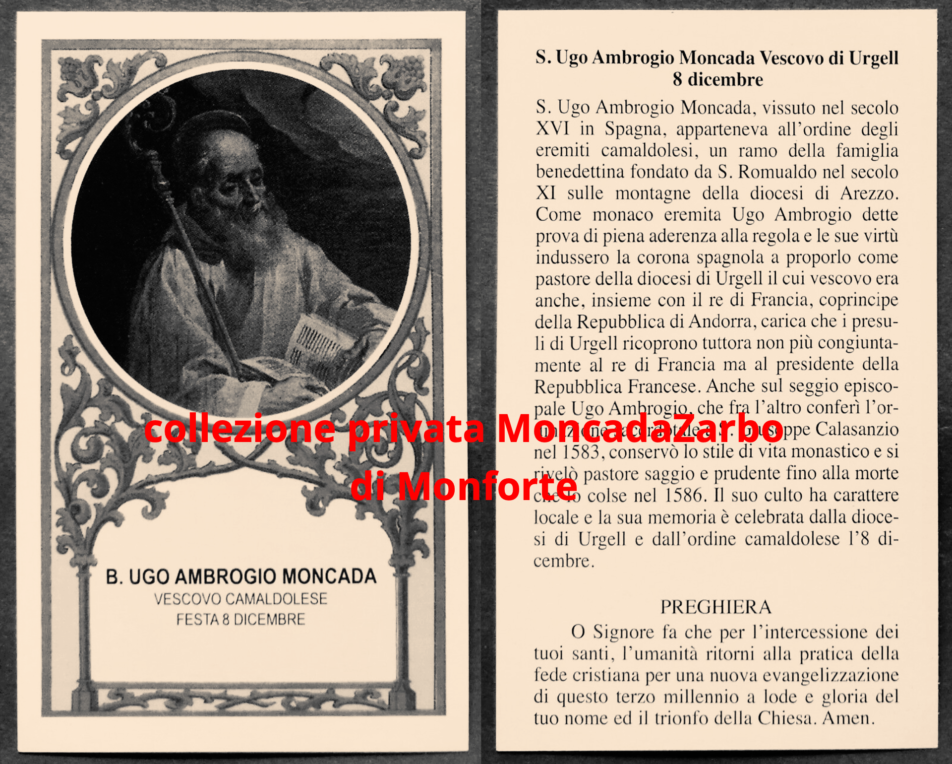 il beato Ugo Moncada