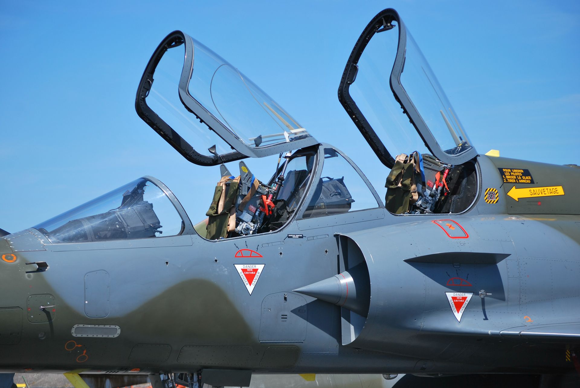 Jet fighter ejector seats use actuators