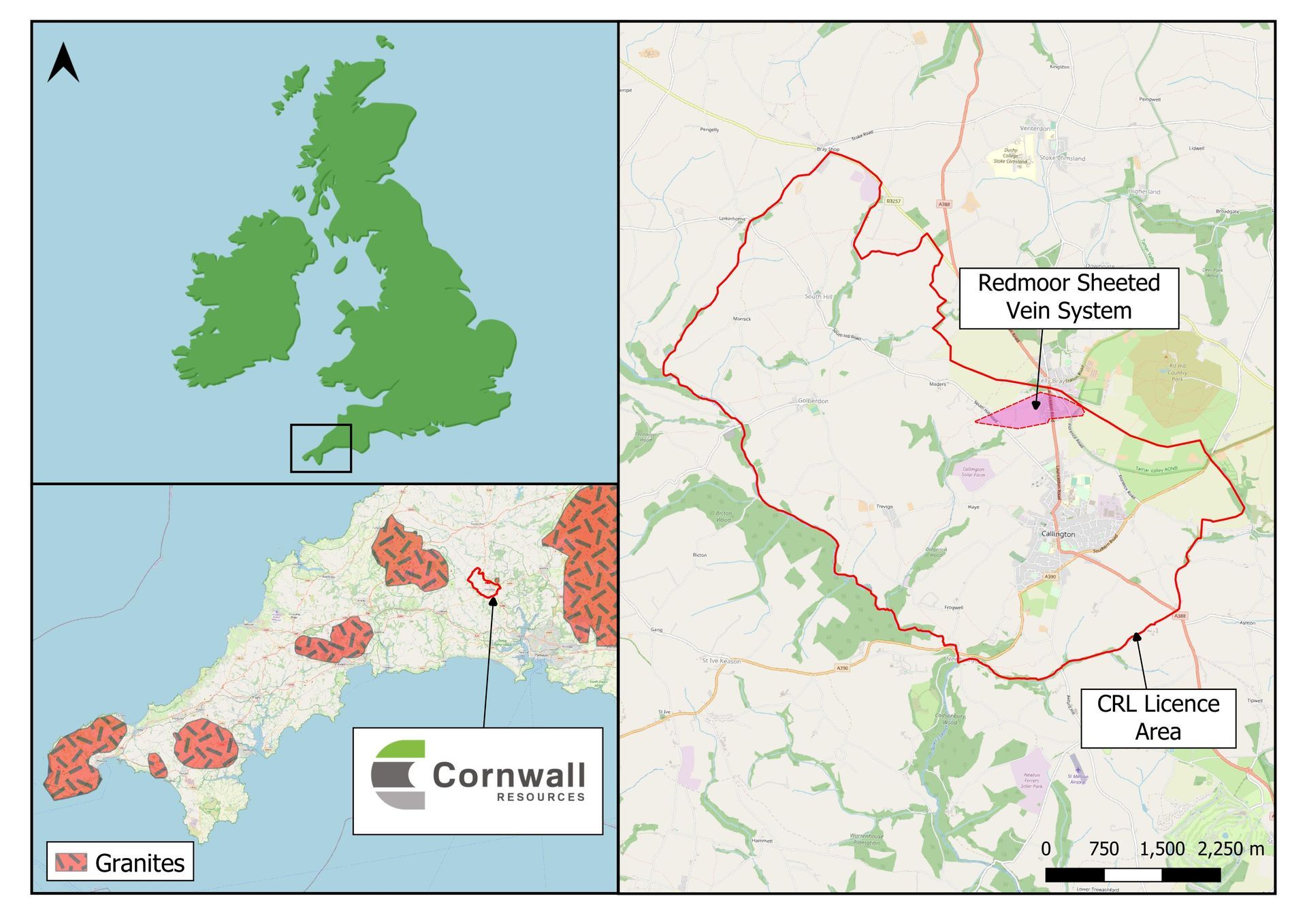 Redmoor location map