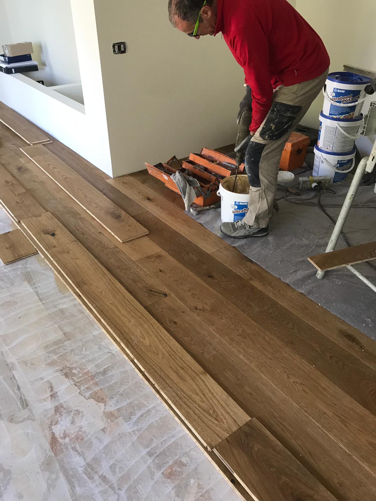 posa parquet listoni