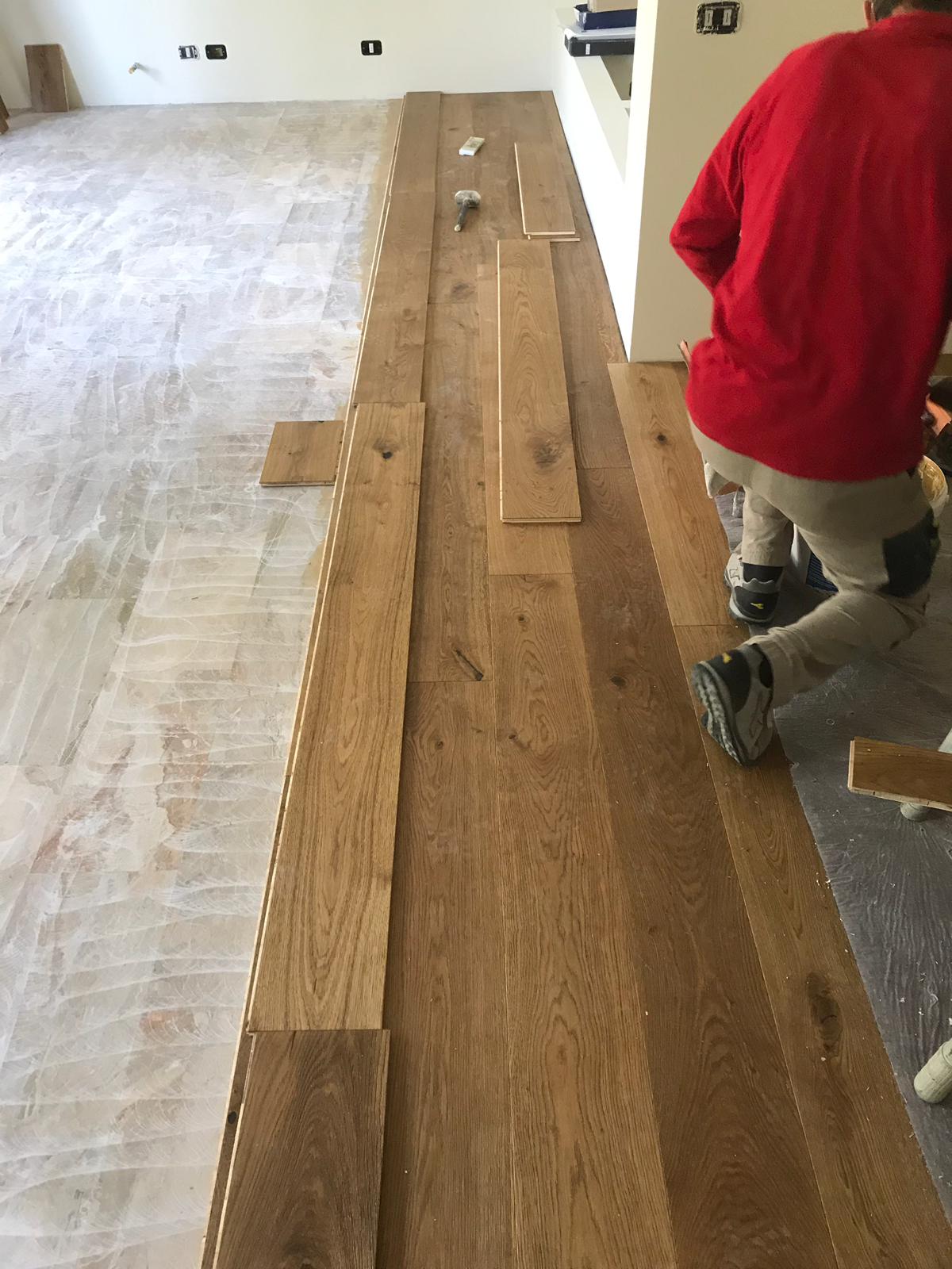 posa parquet listoni