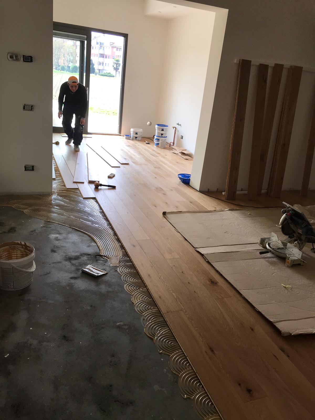 posa parquet listoni