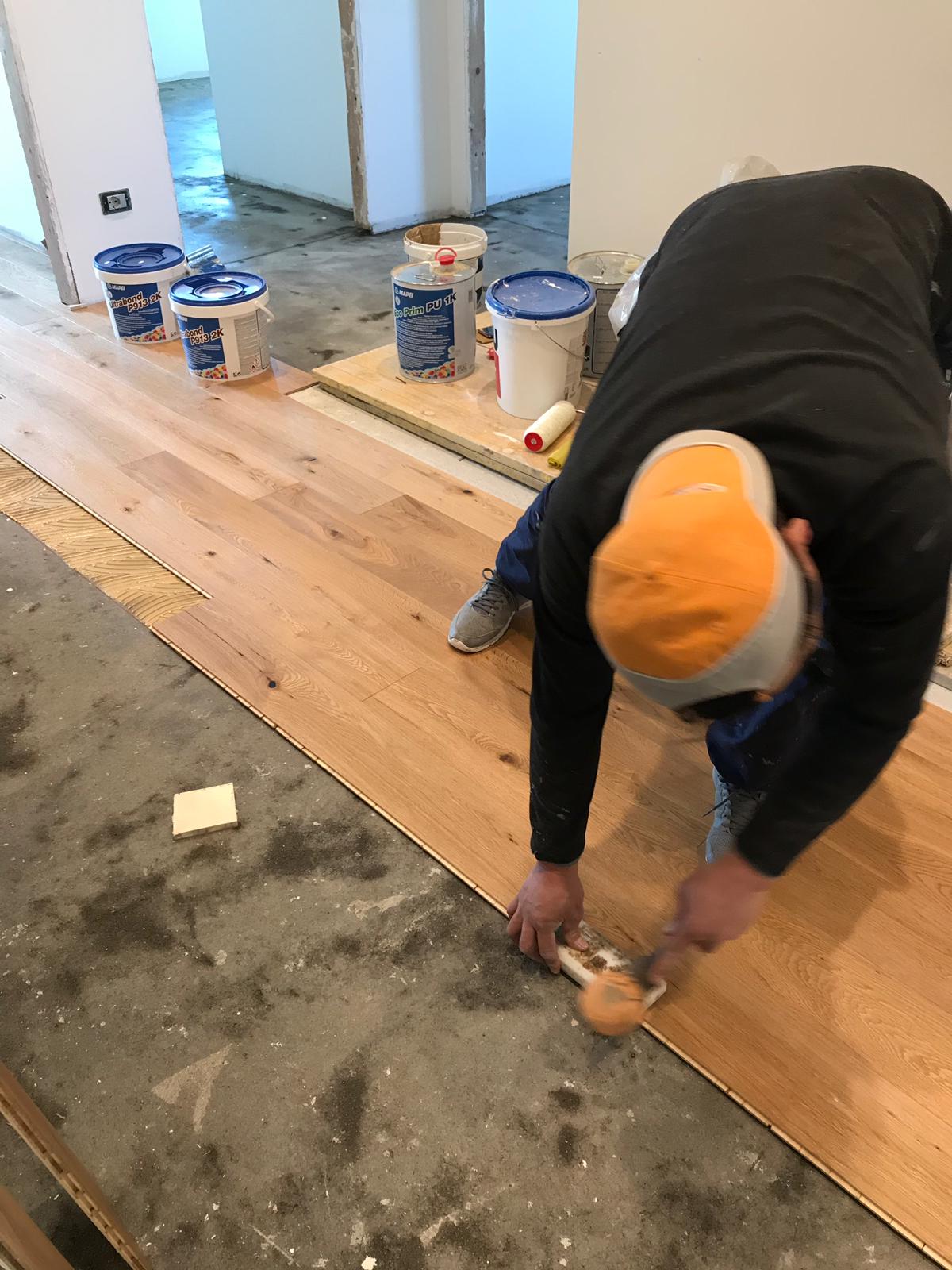 posa parquet listoni