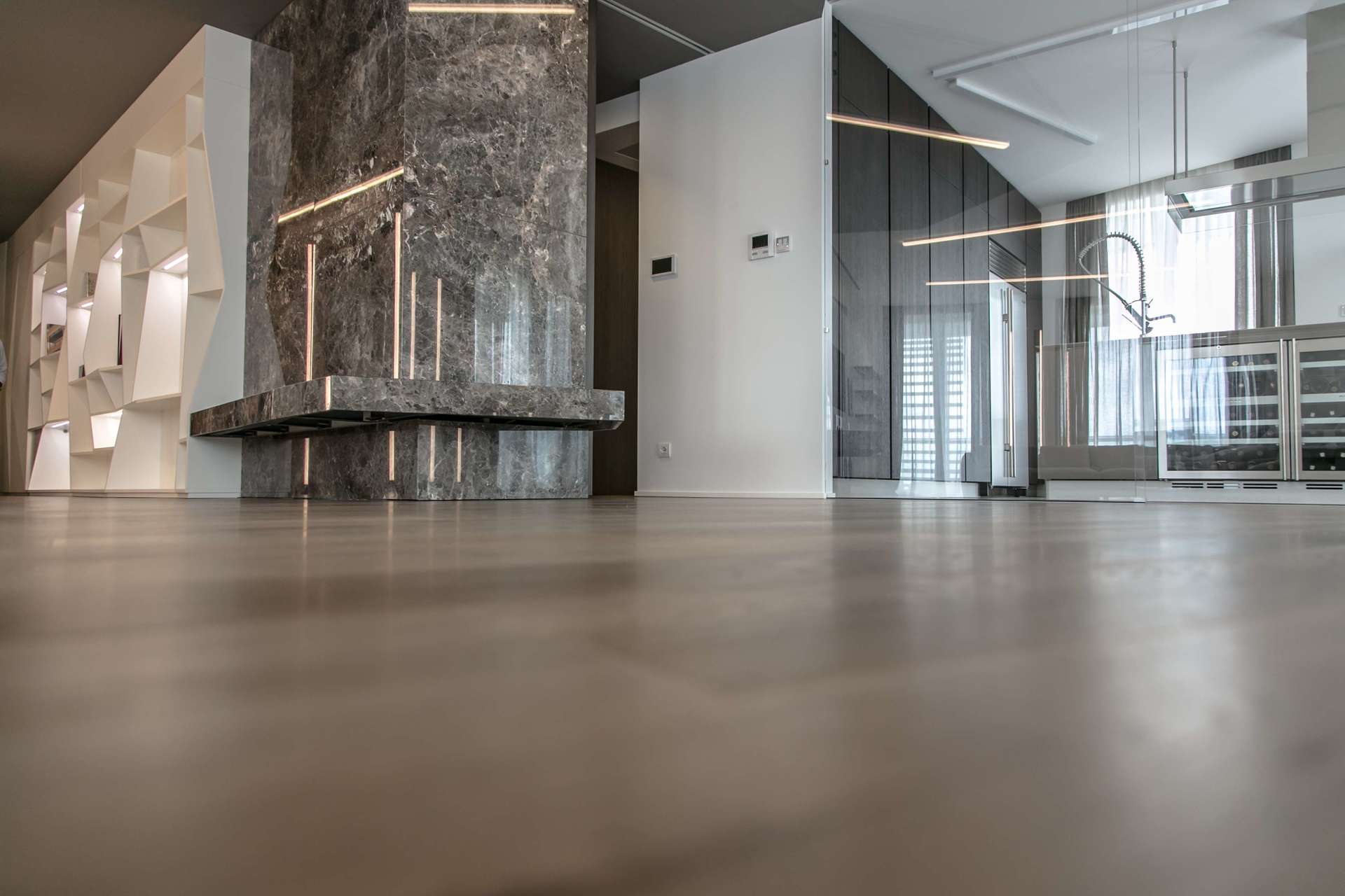 pavimento di legno rovere