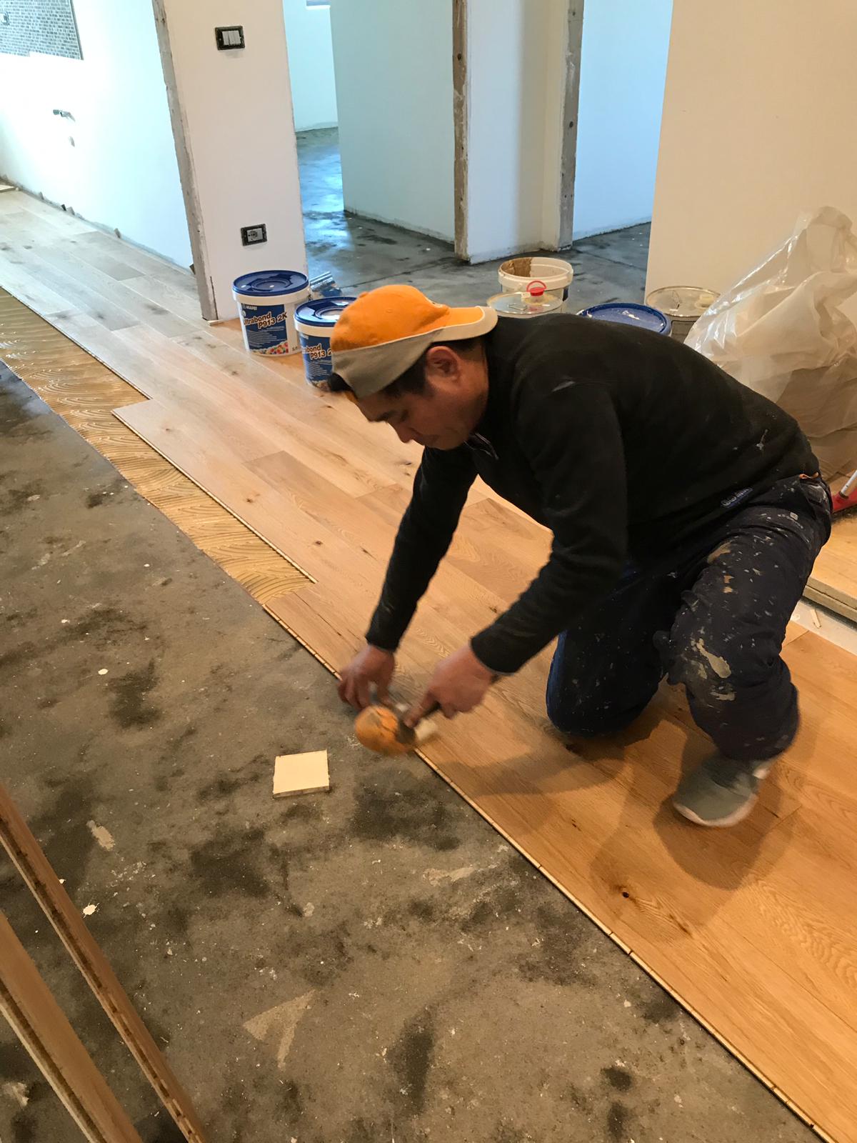 posa parquet listoni