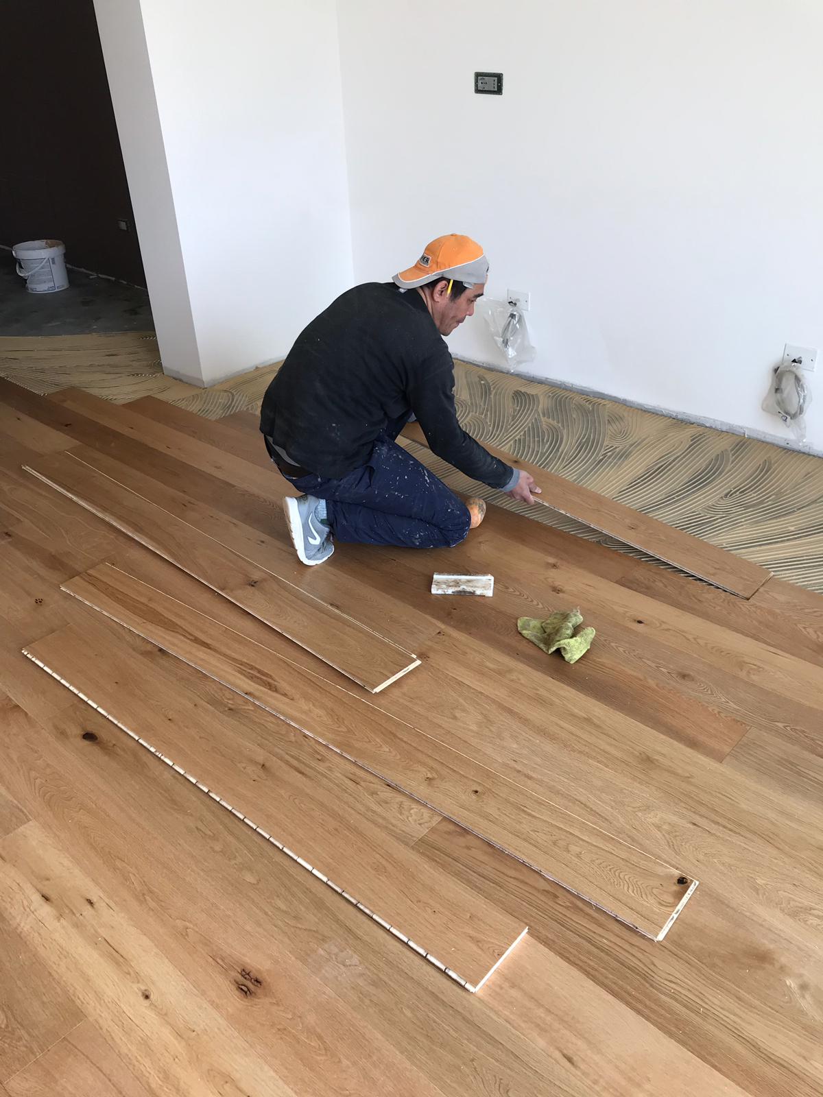 posa parquet listoni