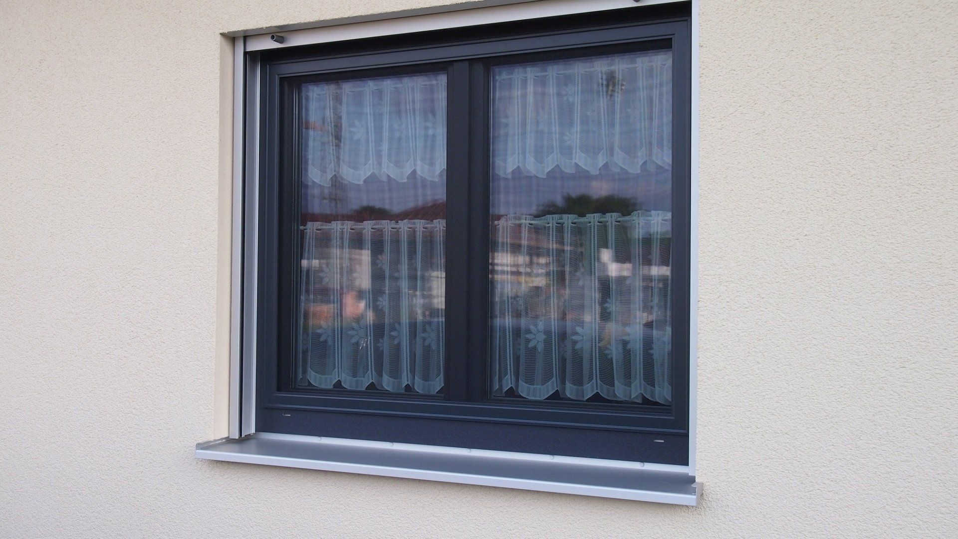 Ventana con mosquitera fija a medida – protección duradera contra insectos con visión clara