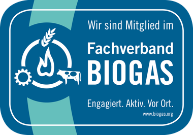 Wir sind Mitglied im Fachverband Biogas