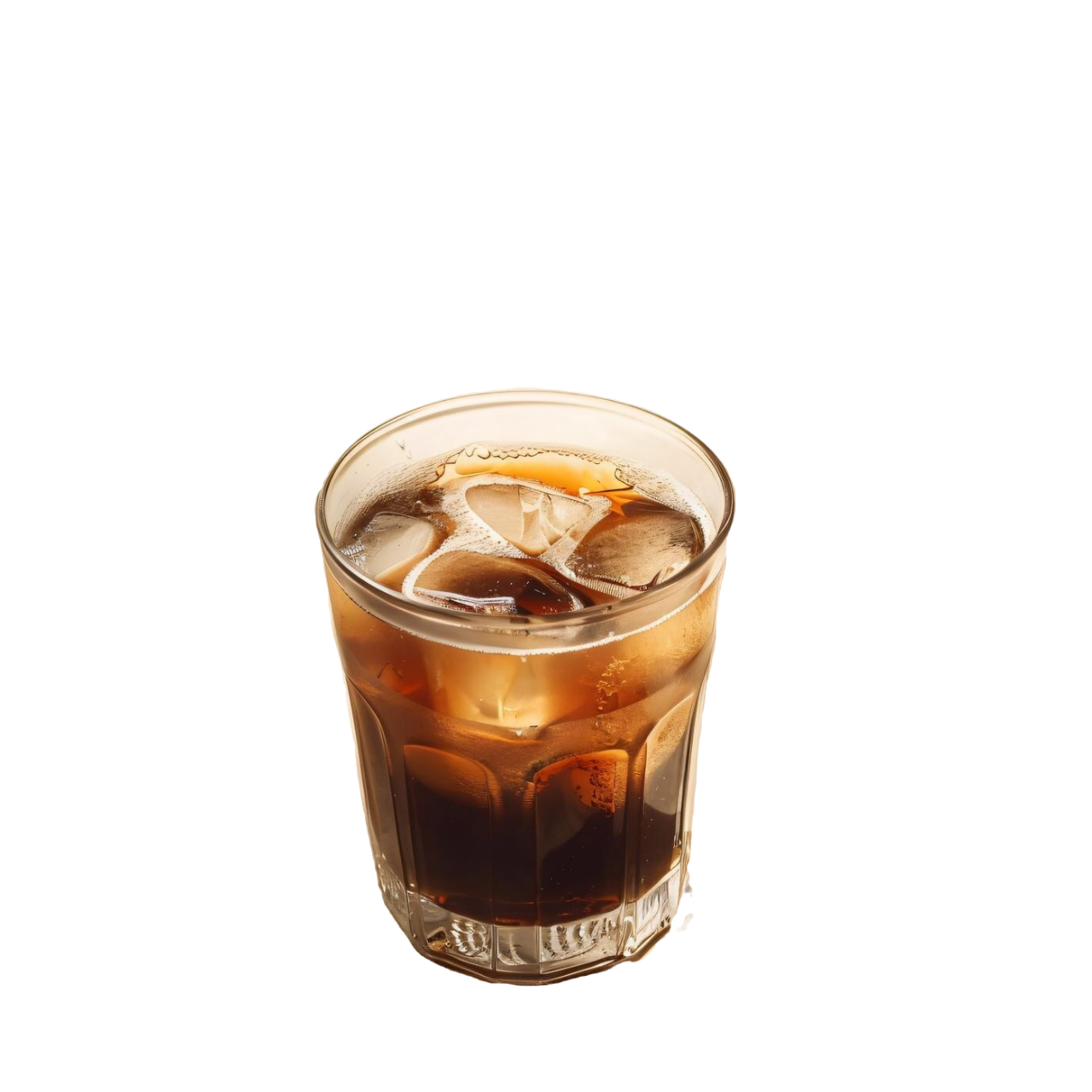 Premium Covvi Espresso mit Tonic on the Rocks im Whiskey-Glas