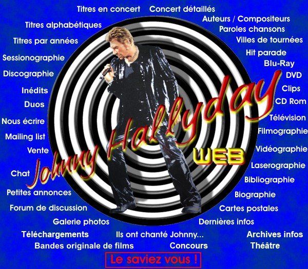 Menu Johnny Hallyday Le Web Menu Johnny Hallyday Le Web