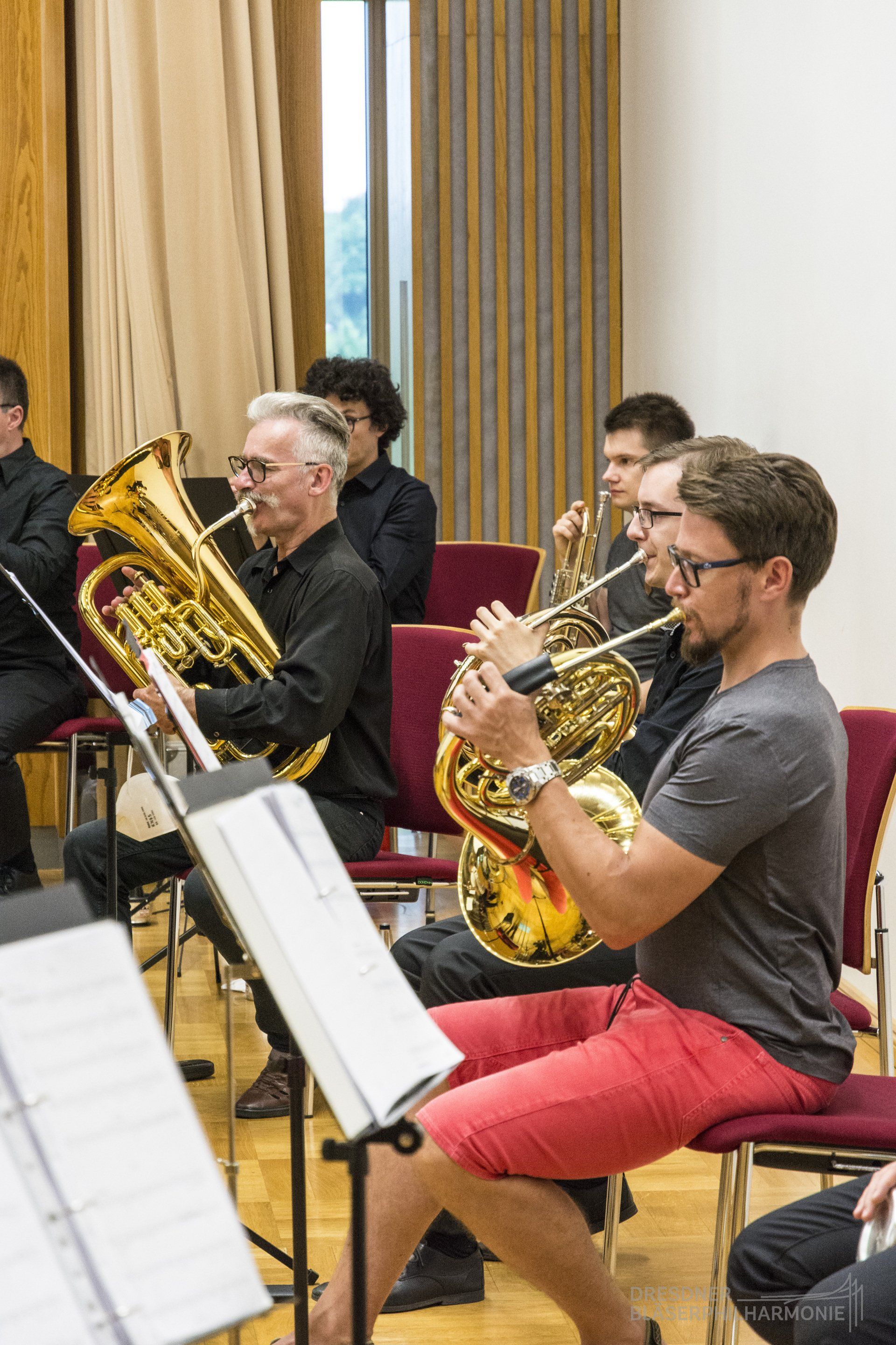Probe im Plenarsaal Rathaus Dresden