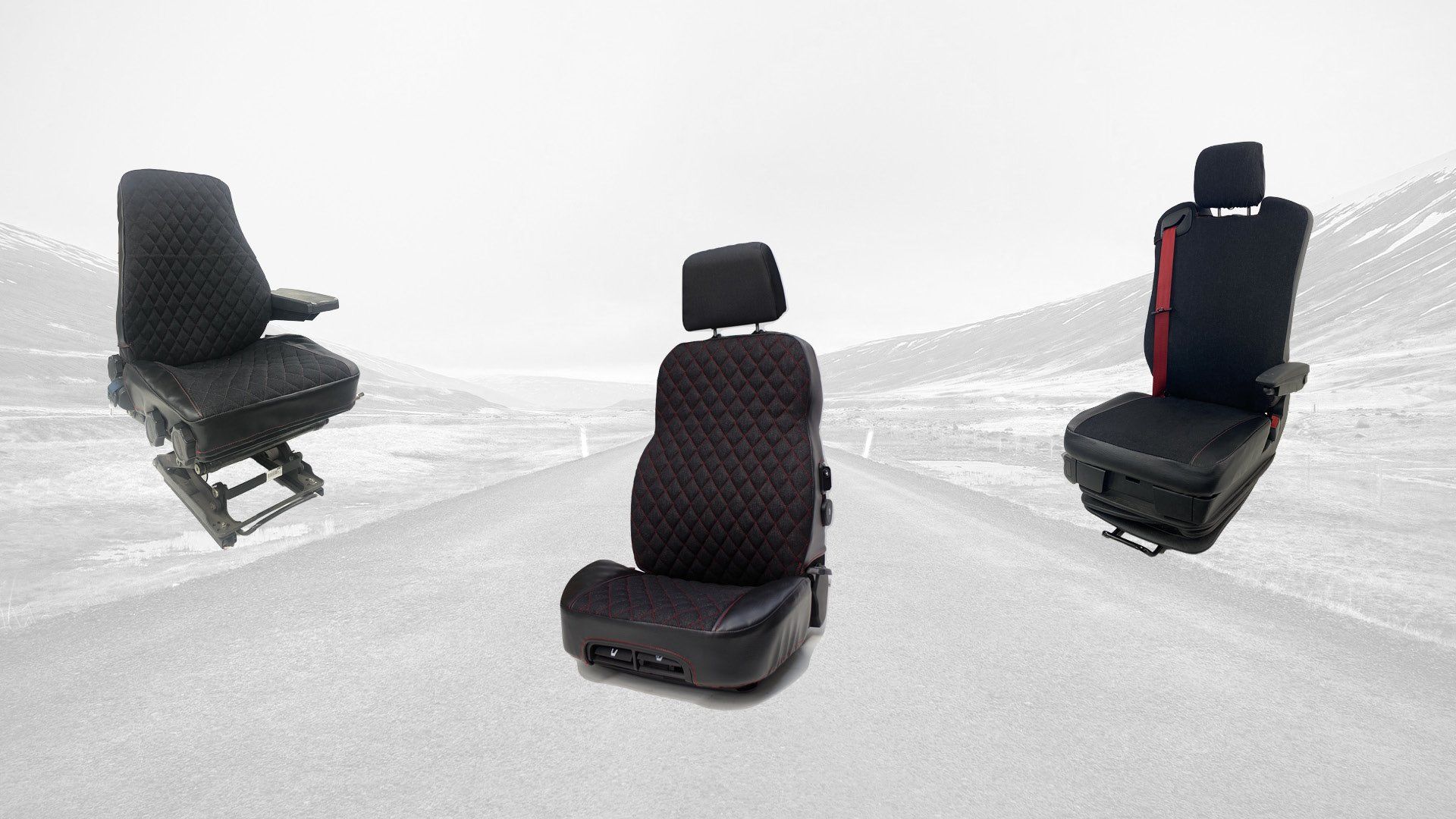 Housse Marchal en jean pour siège poids lourds utilitaire travaux publics agricole