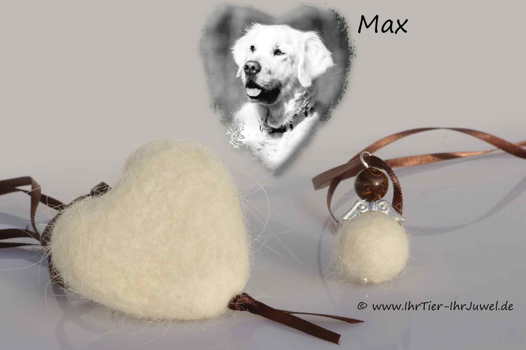 Andenken an verstorbenen Hund Fellherz Schutzengel