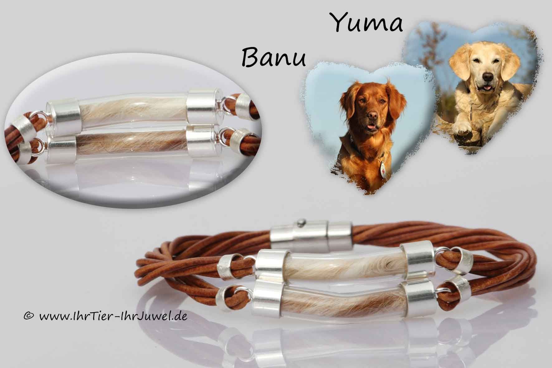 Armband Hundehaare Tierhaarschmuck Felljuwelen Fellandenken