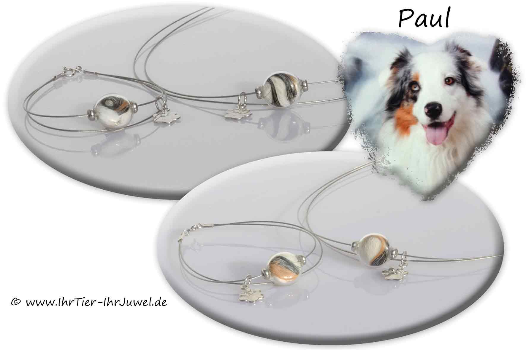 Armband aus Hundehaaren Kette mit Hundehaar