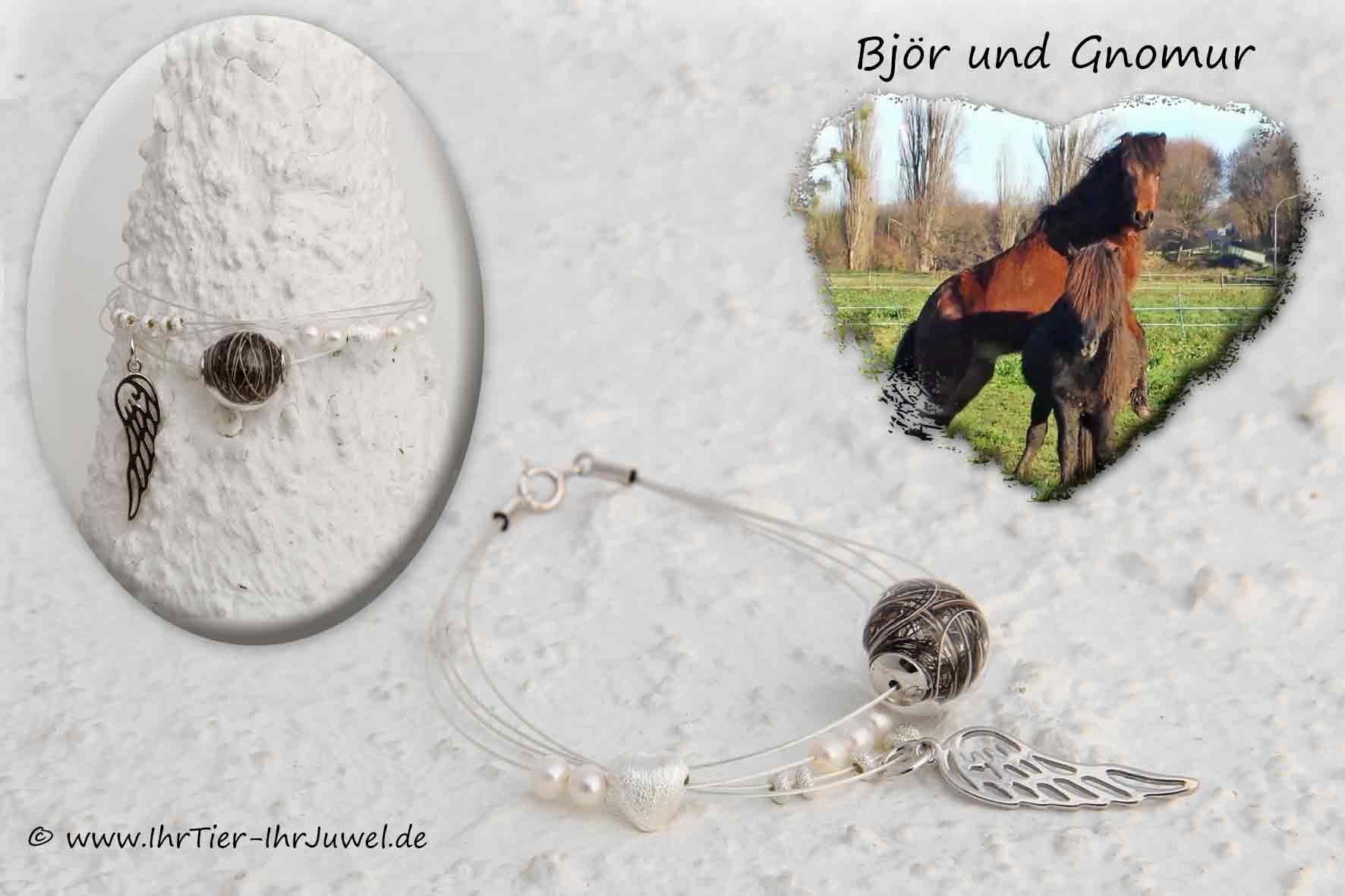 Armband aus Pferdehaaren Armband geliebtes Pferd