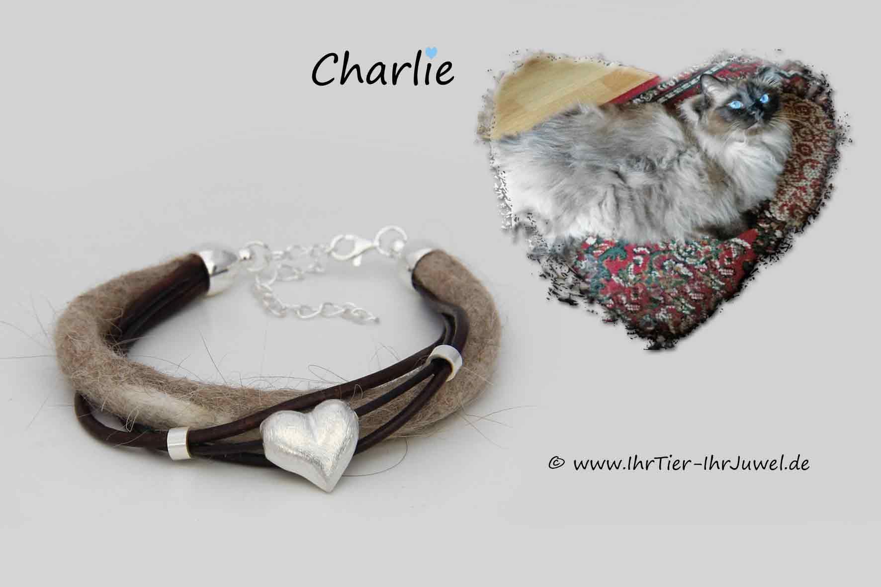 Armband aus Tierhaaren Schmuck mit Katzenhaaren