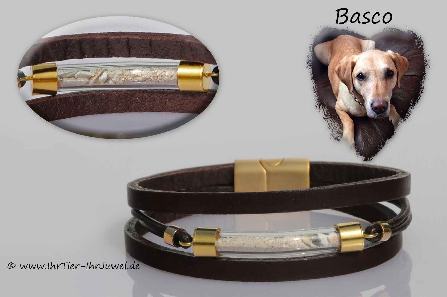Erinnerung an Hund Armband mit Asche