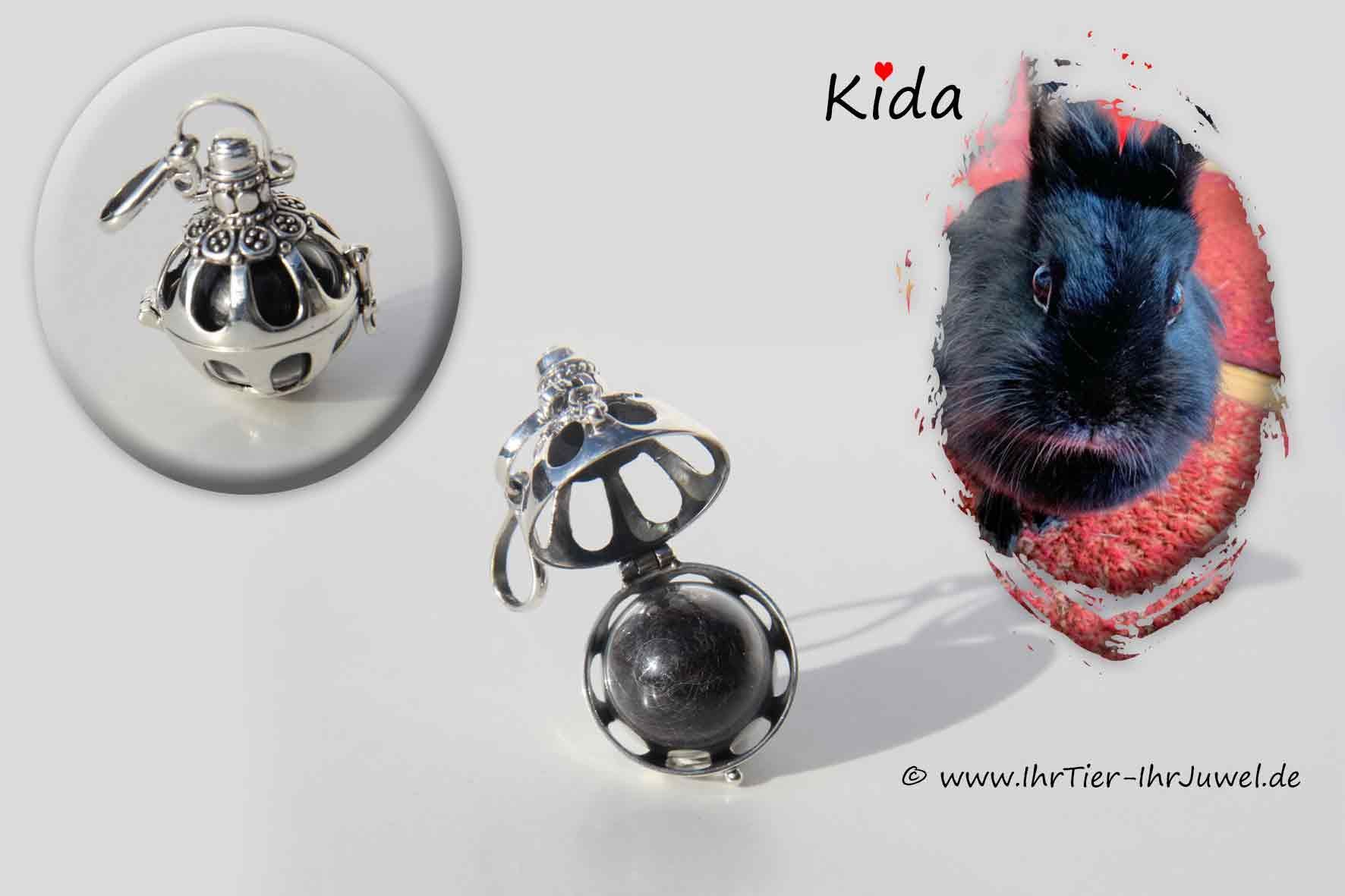 Erinnerung an geliebtes Kaninchen Tierhaarschmuck Fellandenken