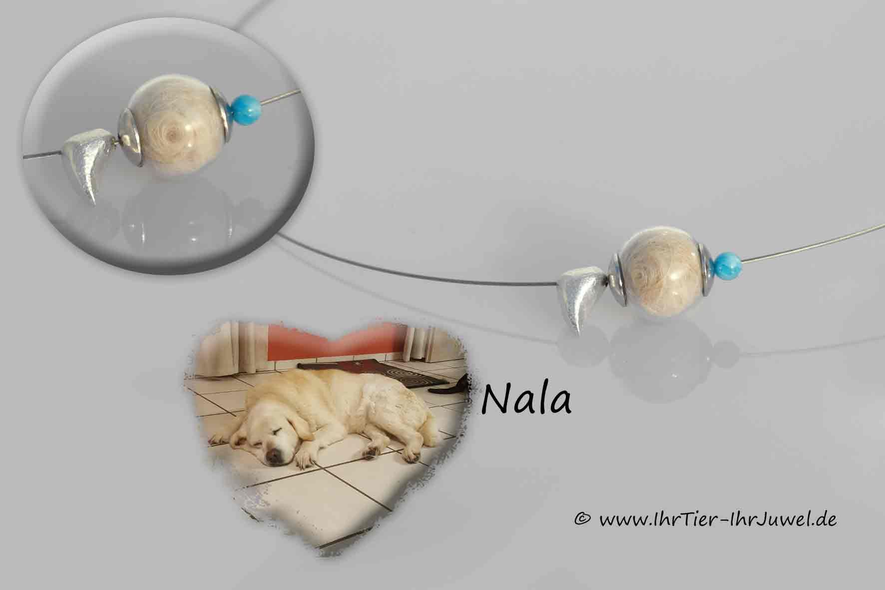 Erinnerung an verstorbenen Hund Tierhaarjuwelen Tierhaarschmuck