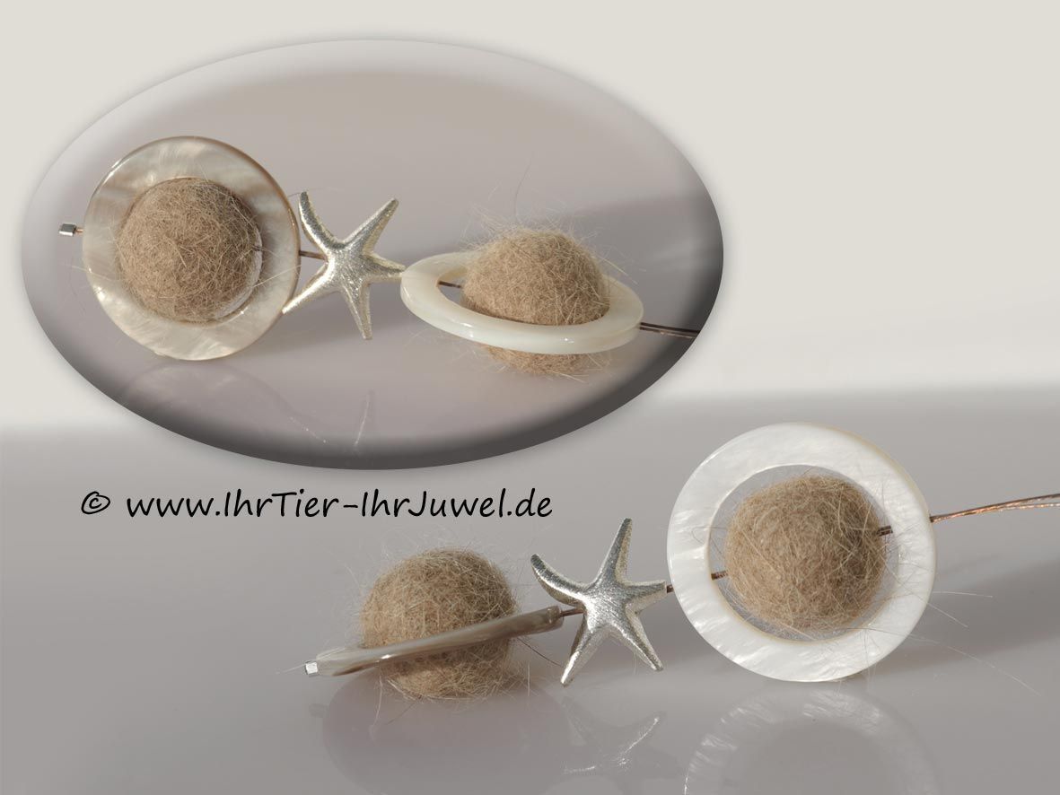 Erinnerungsschmuck Anhänger mit Katzenhaaren geliebte Katze