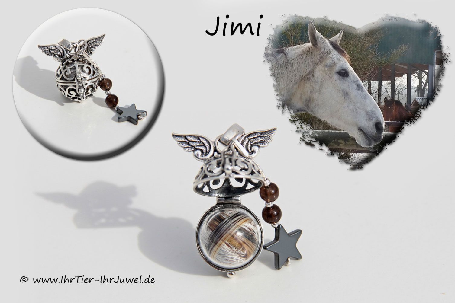 Erinnerungsschmuck Engelsflüsterer Engelsrufer Pferdehaar Equistrian