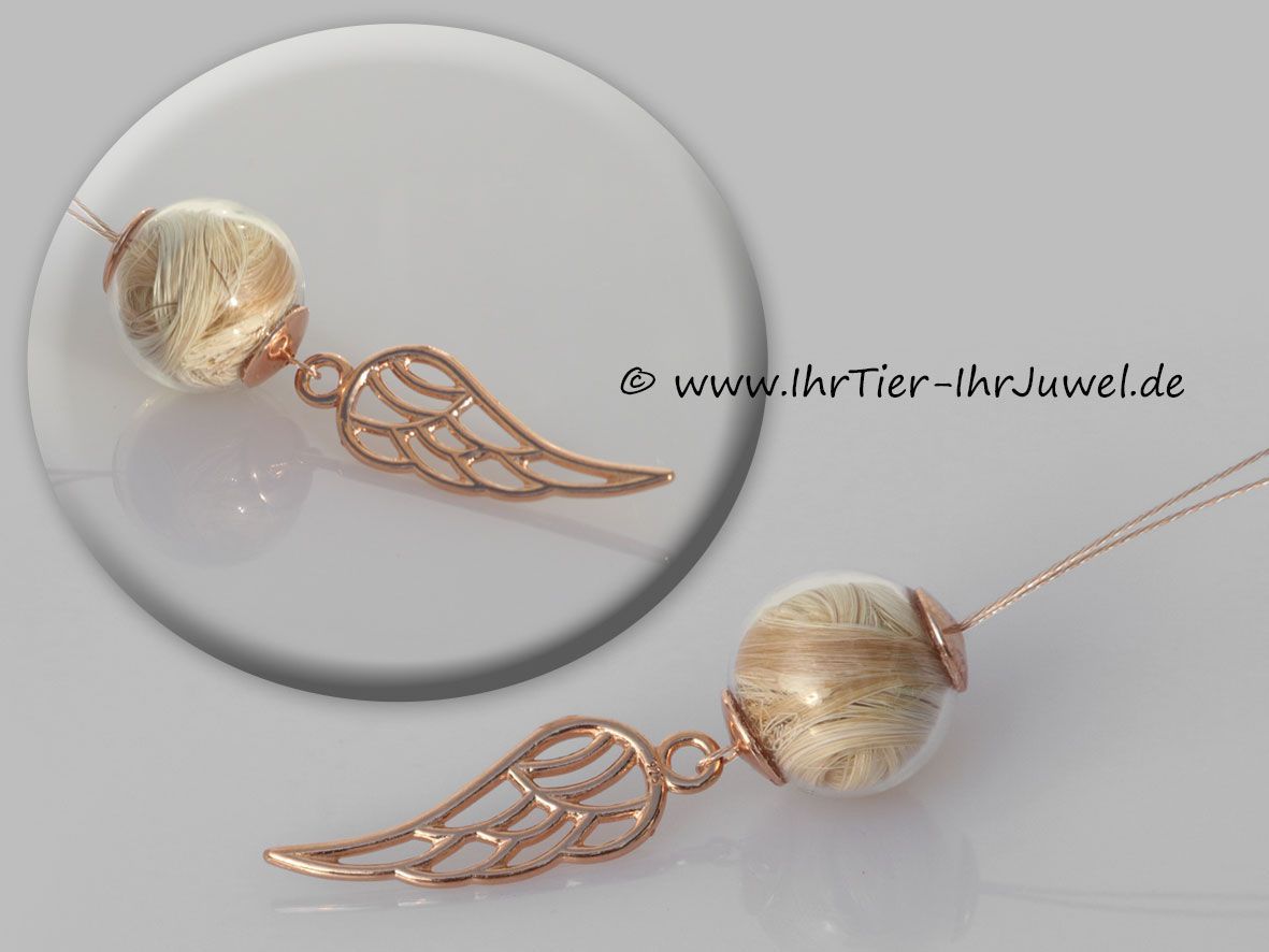 Schmuck aus Pferdehaaren Kette mit Mähnenhaaren