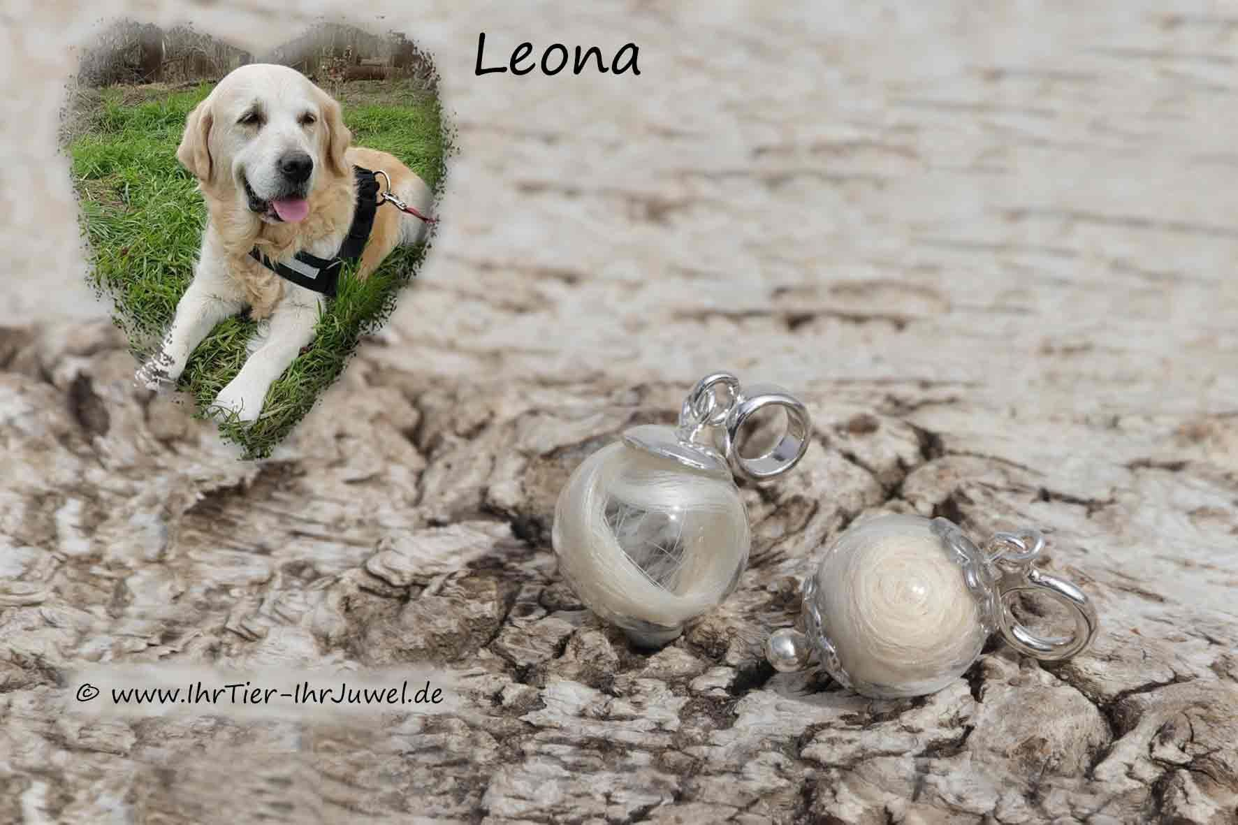 Erinnerungsschmuck Glasperlen mit Hundehaaren Tierjuwelen Tierhaarschmuck