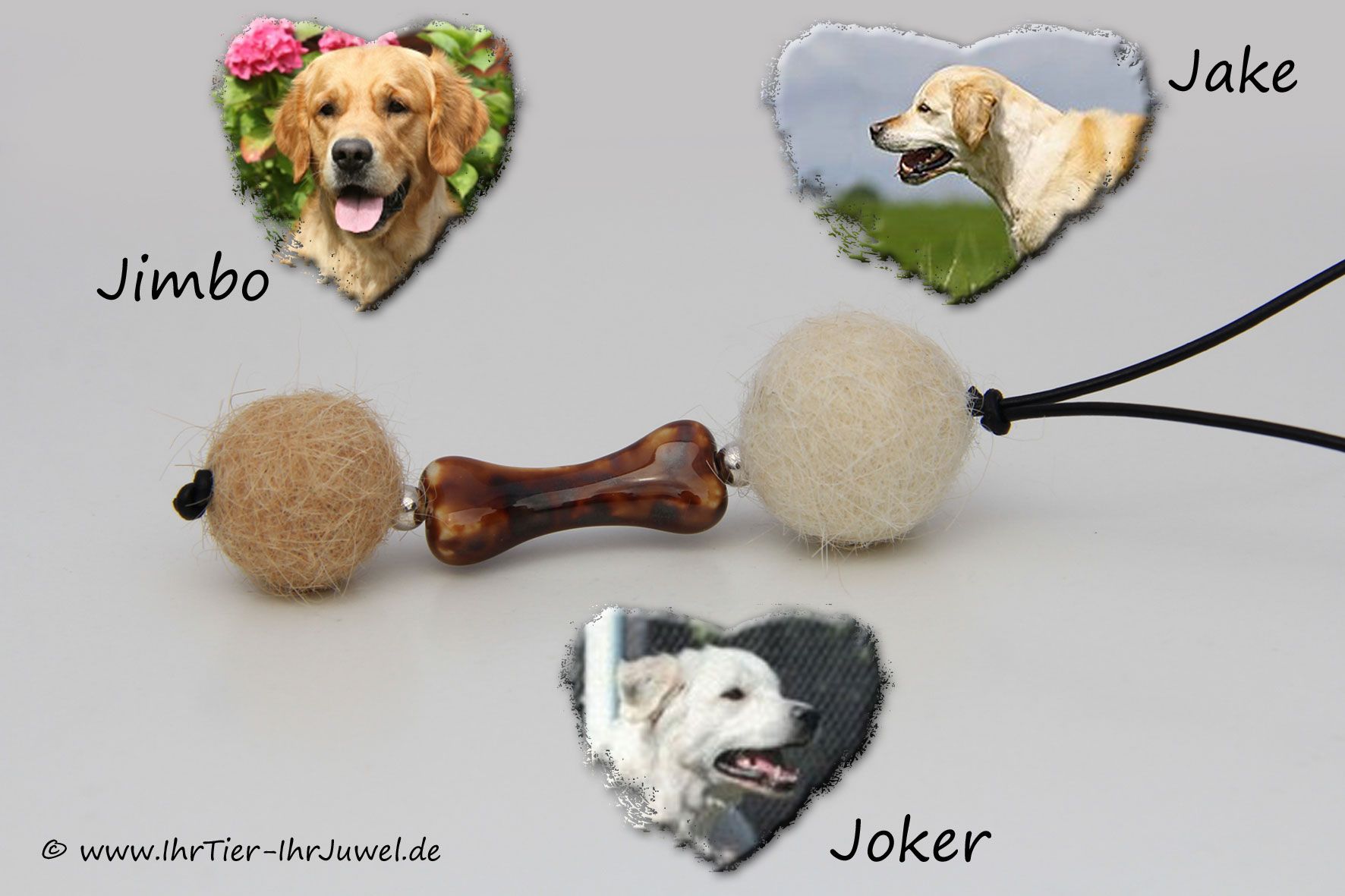 Erinnerungsschmuck Anhänger aus Hundehaaren Felljuwel