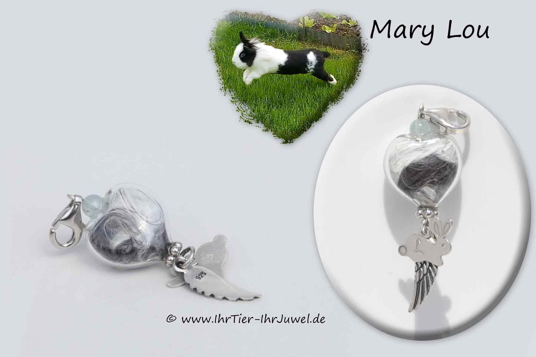 Erinnerungsschmuck Schmuck mit Kaninchenhaaren Gravurschmuck Kaninchenanhänger